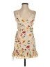Superdown 100% Polyester Floral Tan Cocktail Dress Size S - photo 1