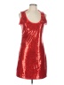 Unbranded 100% Polyester Red Cocktail Dress Size L - photo 1