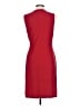 Chaps Solid Red Cocktail Dress Size L - photo 2