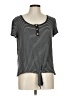 Misia Stripes Black Short Sleeve Top Size L - photo 1