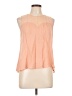 Chloe K Orange Sleeveless Blouse Size L - photo 1