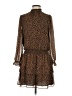Express 100% Polyester Animal Print Brown Casual Dress Size S - photo 1