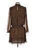 Express 100% Polyester Animal Print Brown Casual Dress Size S - photo 2