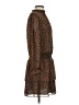 Express 100% Polyester Animal Print Brown Casual Dress Size S - photo 4