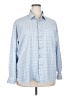 Assorted Brands Checkered-gingham Blue Long Sleeve Button-Down Shirt Size XXL - photo 1