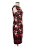 North Style Print Red Cocktail Dress Size 6 - photo 4