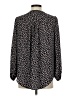 Ann Taylor LOFT 100% Polyester Polka Dots Black Long Sleeve Blouse Size M - photo 2