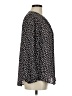 Ann Taylor LOFT 100% Polyester Polka Dots Black Long Sleeve Blouse Size M - photo 4