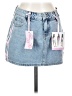 Ashley Mason 100% Cotton Blue Denim Skirt Size 3 - photo 1