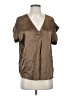 Rails Brown Short Sleeve Blouse Size S - photo 1