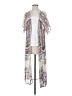 Maurices 100% Polyester Ivory Kimono Size S - photo 1