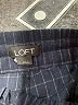 Ann Taylor LOFT Plaid Blue Casual Pants Size L - photo 7