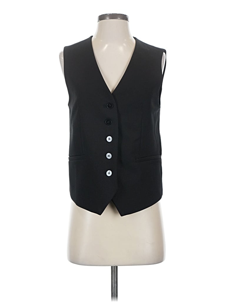 Zara Tuxedo Vest In Black