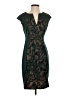 Connected Apparel Graphic Green Cocktail Dress Size 4 - photo 1