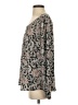 Ann Taylor LOFT 100% Polyester Gray Long Sleeve Blouse Size S - photo 5