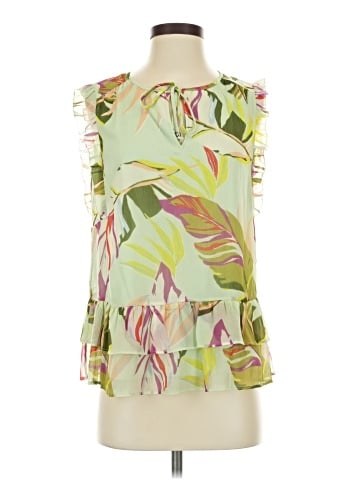 Kaari Blue Sleeveless Blouse (view 1)