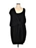 DKNYC 100% Polyester Solid Black Cocktail Dress Size XL (estimated) - photo 1