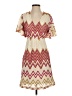 Judith March 100% Polyester Chevron-herringbone Burgundy Cocktail Dress Size S - photo 1