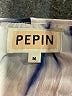 Pepin 100% Viscose Tie-dye Blue Short Sleeve Blouse Size M - photo 7