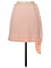 Zara 100% Polyester Solid Pink Casual Skirt Size XS - photo 2