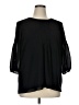 Modamix By Brandon Thomas 100% Polyester Black 3/4 Sleeve Blouse Size 14 - photo 1