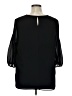 Modamix By Brandon Thomas 100% Polyester Black 3/4 Sleeve Blouse Size 14 - photo 2
