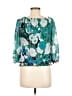 Alyx 100% Polyester Teal 3/4 Sleeve Blouse Size S - photo 2