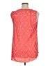 Escapada 100% Rayon Orange Sleeveless Blouse Size XL - photo 2