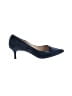 Saks Fifth Avenue 100% Leather Blue Heels Size 6 - photo 1
