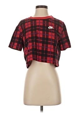 plaid nike crop top