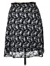 DressBarn Paisley Black Casual Skirt Size 14 - photo 2