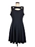 Gabby Skye Solid Black Casual Dress Size M - photo 1