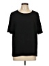 CeCe 100% Polyester Black Short Sleeve Top Size L - photo 1