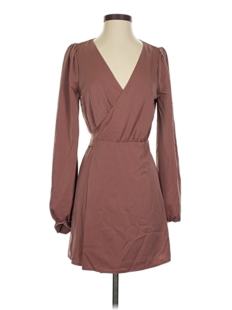 Pre-owned Nbd Cocktail Dress In Brown