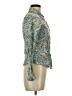 Bellezza Paisley Teal Long Sleeve Blouse Size M - photo 4