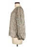 1.State 100% Polyester Silver Long Sleeve Blouse Size M - photo 5
