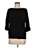 Halogen 100% Viscose Black 3/4 Sleeve Top Size M (petite) - photo 1