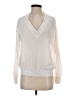 Express 100% Polyester Ivory Long Sleeve Blouse Size S - photo 1