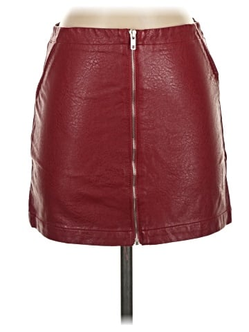 Shinestar Faux Leather Skirt (view 1)