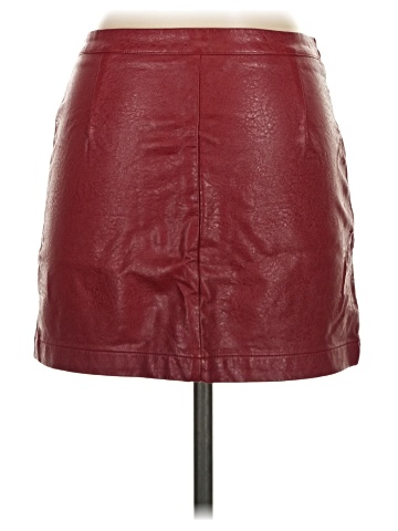 Shinestar Faux Leather Skirt (view 2)