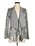 Esley 100% Polyester Silver Cardigan Size M - photo 1