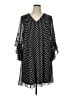 Calvin Klein 100% Polyester Polka Dots Black Casual Dress Size 14W - photo 1