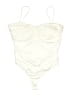 Express Solid Ivory One Piece Swimsuit Size XL - photo 1