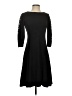 Talbots Solid Black Casual Dress Size 2 - photo 1