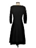 Talbots Solid Black Casual Dress Size 2 - photo 2