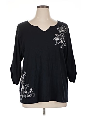 Essentials 3/4 Sleeve Top (view 1)