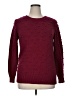 Cable & Gauge Polka Dots Burgundy Pullover Sweater Size XL - photo 1