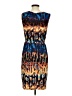 Ellen Tracy Print Blue Cocktail Dress Size 4 - photo 2
