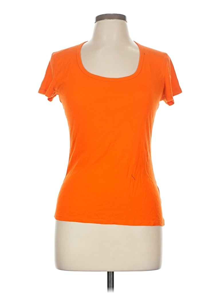 Pre-owned Faded Glory Short Sleeve T-shirt In Orange