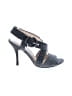 Coach 100% Leather Blue Gray Sandals Size 8 - photo 1